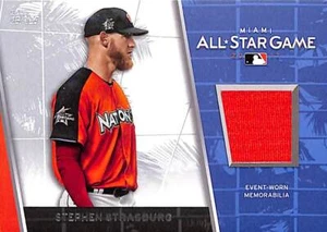 2017 Topps Update STEPHEN STRASBURG Jersey Patch Washington Nats - Picture 1 of 2