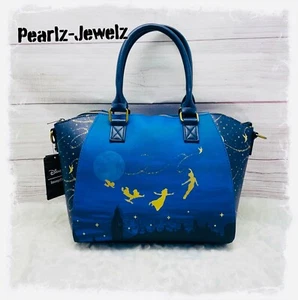 Loungefly Disney Peter Pan Tinkerbell Night Sky Satchel Bag Crossbody Purse NWT - Picture 1 of 4