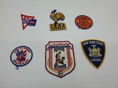 Patch Lot Patches Vintage Business Advertising Embroidered Mixed Logos  - Image 1 of 4