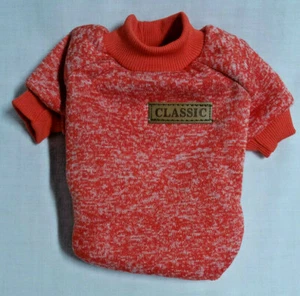 Clásico Mascota Perro Cachorro Suéter Talla Pequeña Invierno Ropa Abrigo Rojo Nuevo - Imagen 1 de 3