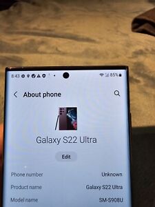Samsung Galaxy S22 Ultra SM-S908U - 128GB - Burgundy (Verizon)