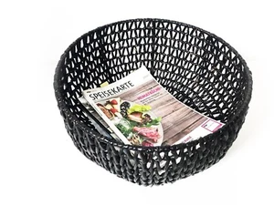 BoConcept Zeitungskorb Rattan schwarz lackiert **TOPZUSTAND!** - Bild 1 von 7