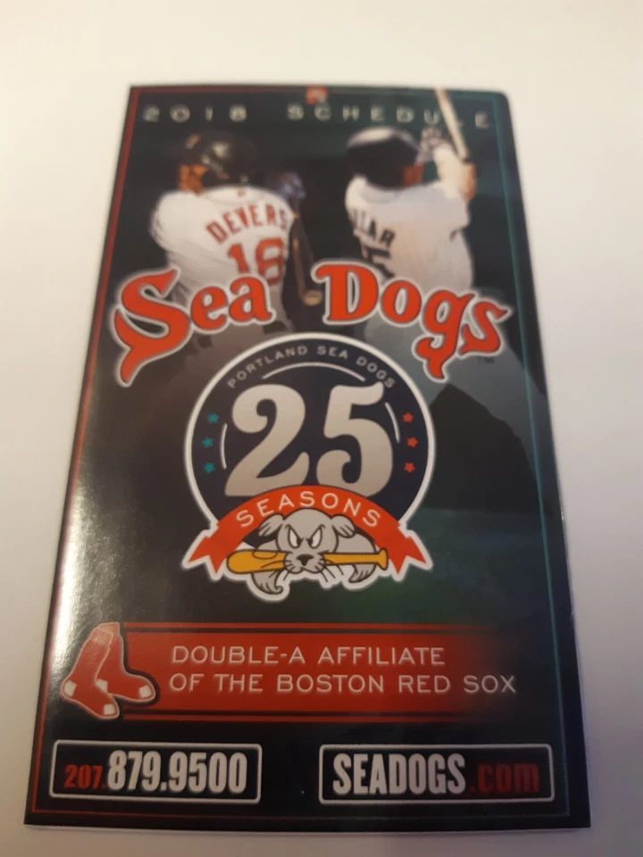 2018 Portland Sea Dogs AA Schedule ( Rafael Devers,  Kevin Pillar  ) - Image 1 of 1