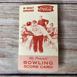 1960's Coca Cola Bowling Score Card with Fishtail Logo - Picture 1 of 3