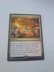 X1 WIDESPREAD BRUTALITY Rare Magic War of the Spark MTG NM - Picture 1 of 3
