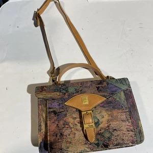 Vincent Van Gogh Paris Amsterdam Multicolored Fabric Shoulder Bag - Picture 1 of 13