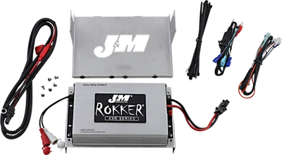 J&M Rokker 400W 2 Channel Fairing Amplifier Kit 06-13 Harley Touring FLHX FLTRU - Image 1 of 2