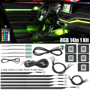 18in1 Auto RGB LED Symphony Dynamic Ambientebeleuchtung Lichtleiste APP Control - Bild 1 von 18