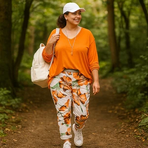 MUJER SEÑORA TALLA GRANDE COLORES BRILLANTES PANTALONES INFORMALES CINTURA ELÁSTICA - Imagen 1 de 21