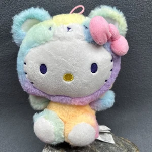 Juguete de Peluche Hello Kitty 9 pulgadas Arco Iris Sherbet Oficial Oso Sanrio - Imagen 1 de 10