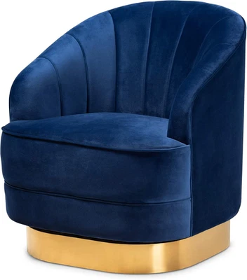 Sillas, azul real/oro Foto 1 de 4