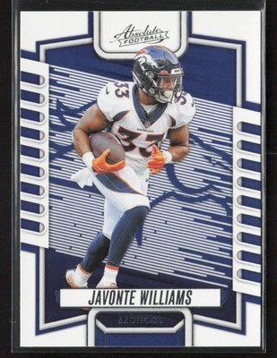 Javonte Williams 2023 Panini Absolute #54 Retail Denver Broncos - Image 1 of 2