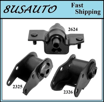 3 PIEZAS MONTAJE MOTOR Y TRANSMISIÓN APTO PARA CHRYSLER CORDOBA 1981-1983 5,2 L Foto 1 de 4