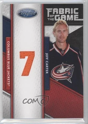 2011 Certified Fabric of the Game Materials Jersey Number /25 Jeff Carter #107 - Image 1 of 2