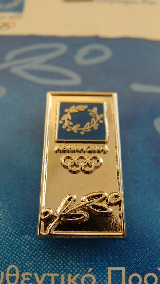 "SILVER" RELIEF LOGO - COLLECTIBLE LOGOS - ATHENS 2004 OLYMPIC PIN  - Image 1 of 1