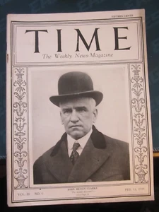 Time Magazine February 11 1924 John Hessin Clarke Supreme Court Justice - Picture 1 of 1