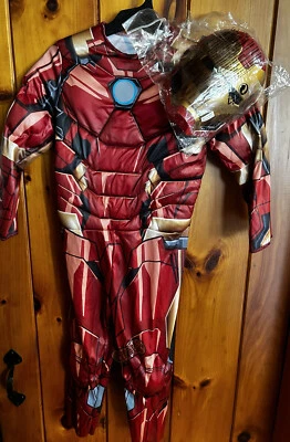 Homem de Ferro! Fantasia/roupa Marvel Avengers, Jazwares tamanho pequeno (6)-Halloween!! - Imagem 1 de 4