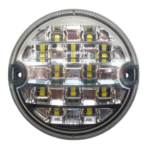 95MM LED ROUND REAR REVERSE LAMP LIGHT UPGRADE LAND ROVER 90 110 DEFENDER NAS - Picture 1 of 2