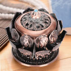 Copper Incense Burner Retro Lotuses Styling With Lid Fireproof Cotton Decor Esp