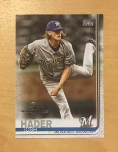 2019 Topps 582 Montgomery Milwaukee Brewers Josh Hader #30 SP - Picture 1 of 1
