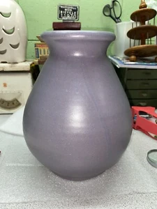 Zanesville Stoneware Co ZSC #B3 Matte Lavender 9” Vase - Picture 1 of 8