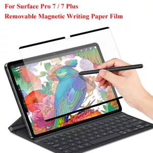 Microsoft Surface Pro 7 7+ Removable Magnetic Matte Paper Film Screen Protector - Picture 1 of 10