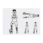 4 x tymczasowe tatuaże "Piłkarz z piłką" (TO00001408)