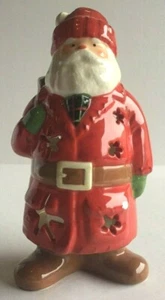 Hallmark Santa Claus Ceramic Tealight Candle Holder w/ Backpack Figurine 7.5" - Picture 1 of 8