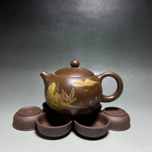 Tetera exquisita china de arcilla Zisha Yixing hecha a mano (西施 底款:顾景舟) - Imagen 1 de 9