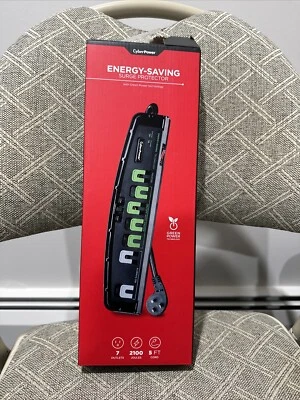CyberPower P705G 7-Outlet Essential Energy-Saving Surge Protector w/Green Power  - Image 1 of 3