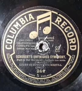 Schubert's Unfinished Symphony - Court Symphony Orchestra / 12" Inch / 78rpm - Picture 1 of 5