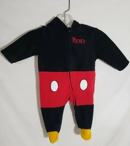 Disney Jungen Mickey Maus Fuß Coverall/Overall mit Kapuze, Größe: 3-6 Monate - Bild 1 von 11