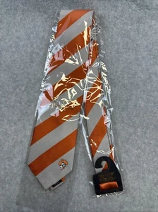 Oklahoma State Cowboys OSU Men’s Orange Gray Regiment Eagles Wings Neck Tie - Picture 1 of 6