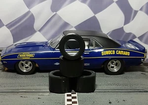 1/24 URETHANE SLOT CAR TIRES 2 pr PGT-HR-28178 fit H&R Center Flanged Rears - Foto 1 di 3