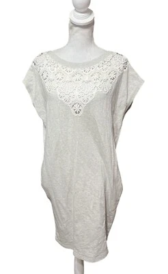 Vestido Diesel Gris Algodón Crochet Encaje Recorte D-TElERI Talla S Foto 1 de 4