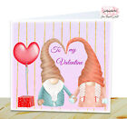 Valentines Day Card Gnomes - Valentine Card For Her - Valentines Card For Him