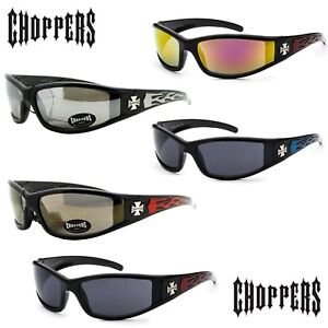 CHOPPERS Biker Motorcycle Rider Mirror Sunglasses - Choose Color