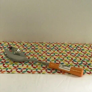 Fiestaware Tangerine Slotted Spoon Fork Fiesta Spork Retired Orange Utensil - Picture 1 of 5