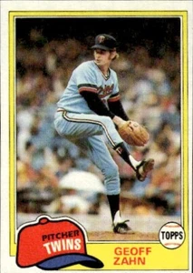 1981 Topps #363 Geoff Zahn Minnesota Twins béisbol - Imagen 1 de 2