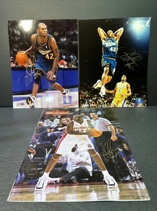 Jerry Stackhouse Detroit Pistons Lot Of 3 Signed 8x10 Photos + Budweiser Promo - Picture 1 of 9