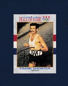 Tarjeta coleccionable Impel 1991 firmada por Frank Shorter del Salón de la Fama Olímpica de los Estados Unidos - Imagen 1 de 1