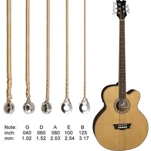 Bass Akustik Bass Saiten Saiten Musikinstrument Messingsaite 1 Satz - Bild 1 von 8