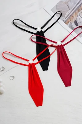 3 Set-niedrige Taille, Mikro-Rücken, Herzförmige-String, Unterwäsche Gr. L - Bild 1 von 4