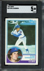 1983 Topps RYNE SANDBERG #83 RC Rookie Chicago Cubs HOF SGC 5 EX - Picture 1 of 2