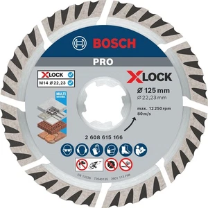 Bosch PRO Diamanttrennscheibe X-Lock Zubehör Winkelschleifer Material Ø125mm - Bild 1 von 12