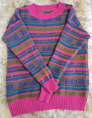 Wild Fable Multi Color Patch Knit Chunky Sweater Colorful Size Medium  - Image 1 of 4