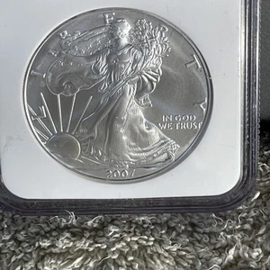 2007 American Silver Eagle NGC MS69 & 2020-W Jefferson 5C ANACS PR69 DCAM - Picture 1 of 8