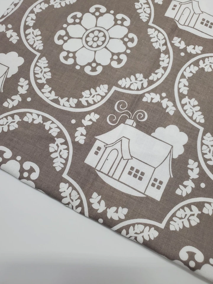 Tela Lori Holt Casa Gris Fuera de Uso Coser Edredón Algodón Raro Artesanía País CUARTO GRASO Foto 1 de 1