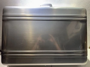 Vintage Zero Halliburton Briefcase Silver Executive Aluminum Hard Case 29x20x10 - Picture 1 of 10