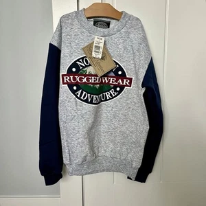 Vtg Youth Medium Deadstock Northern Adventure Athletic Crewneck Sweatshirt NWT - Picture 1 of 12